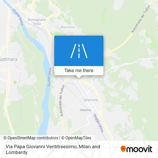 Via Papa Giovanni Ventitreesimo map