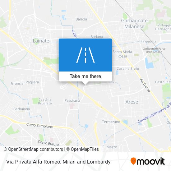 Via Privata Alfa Romeo map
