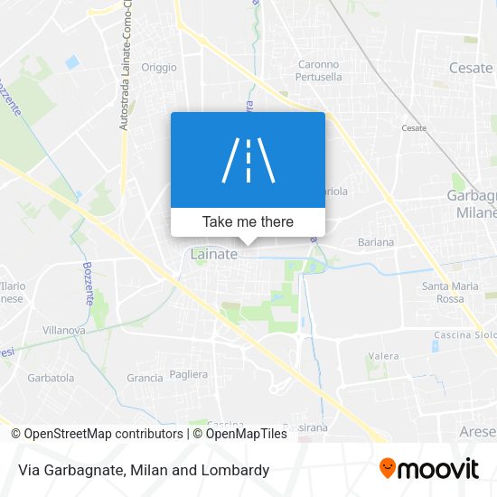 Via Garbagnate map