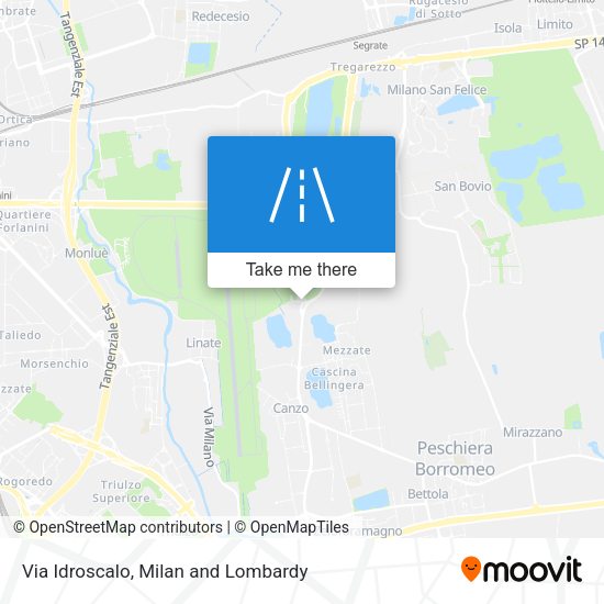 Via Idroscalo map