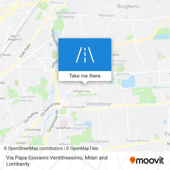 Via Papa Giovanni Ventitreesimo map