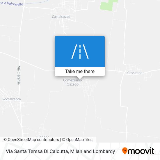 Via Santa Teresa Di Calcutta map
