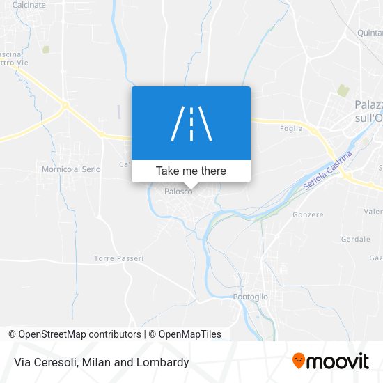 Via Ceresoli map