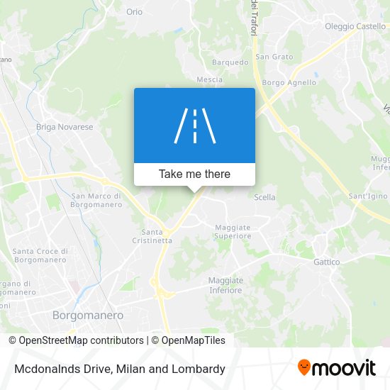 Mcdonalnds Drive map