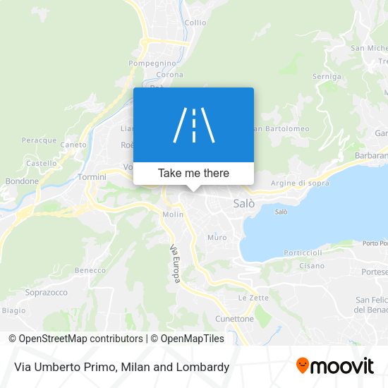 Via Umberto Primo map