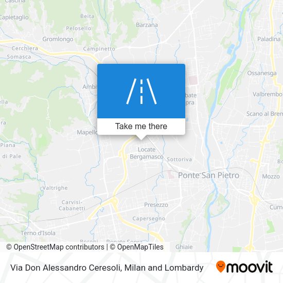 Via Don Alessandro Ceresoli map