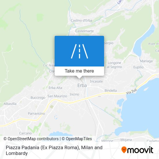 Piazza Padania (Ex Piazza Roma) map