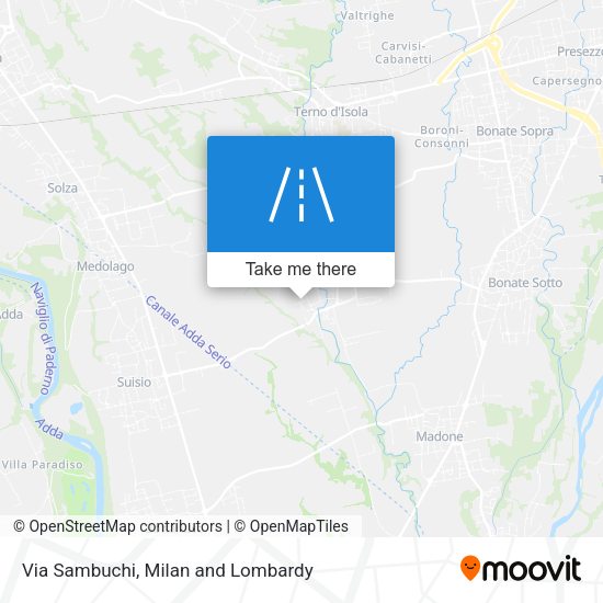 Via Sambuchi map