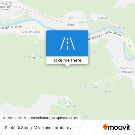 Sentè Di Stang map