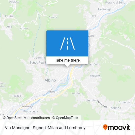 Via Monsignor Signori map