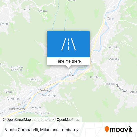 Vicolo Gambarelli map