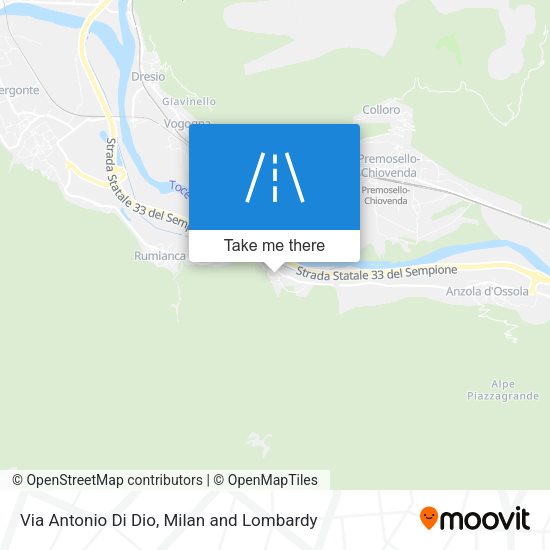 Via Antonio Di Dio map