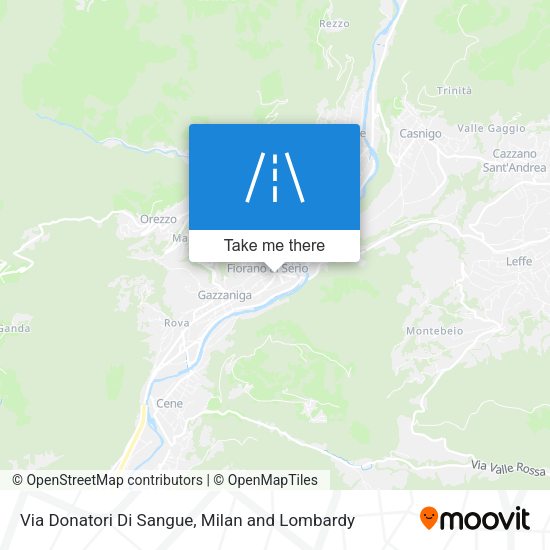 Via Donatori Di Sangue map