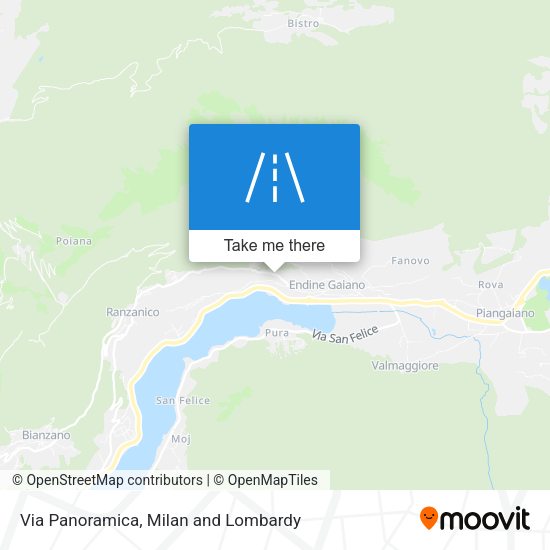 Via Panoramica map