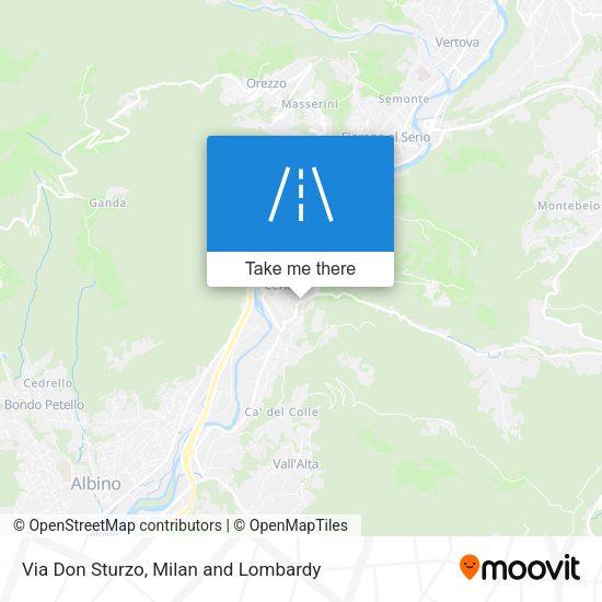 Via Don Sturzo map