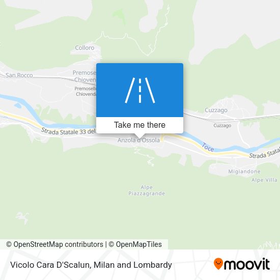 Vicolo Cara D'Scalun map