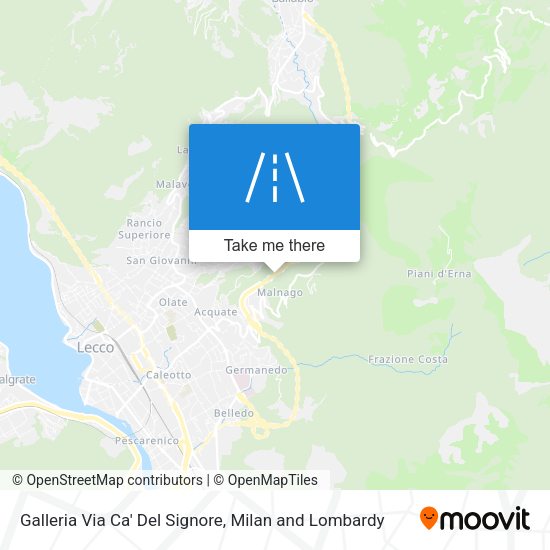 Galleria Via Ca' Del Signore map