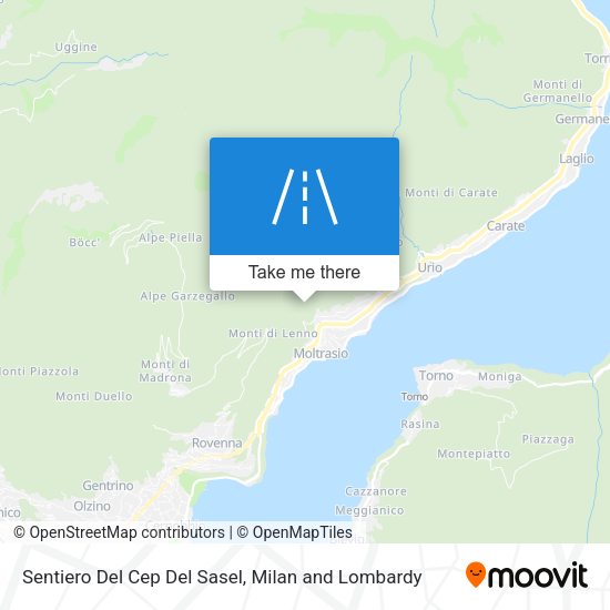 Sentiero Del Cep Del Sasel map