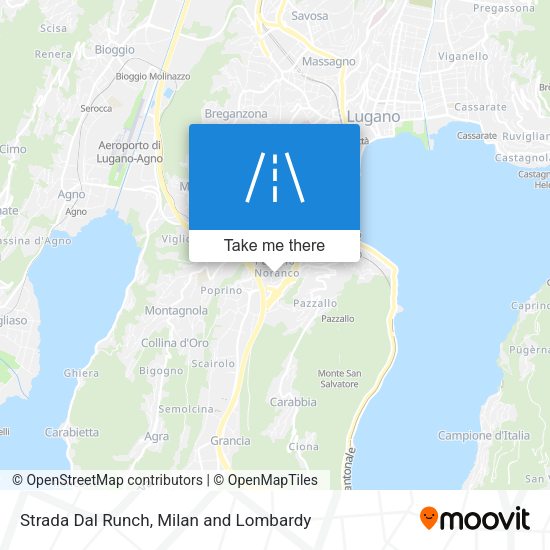 Strada Dal Runch map