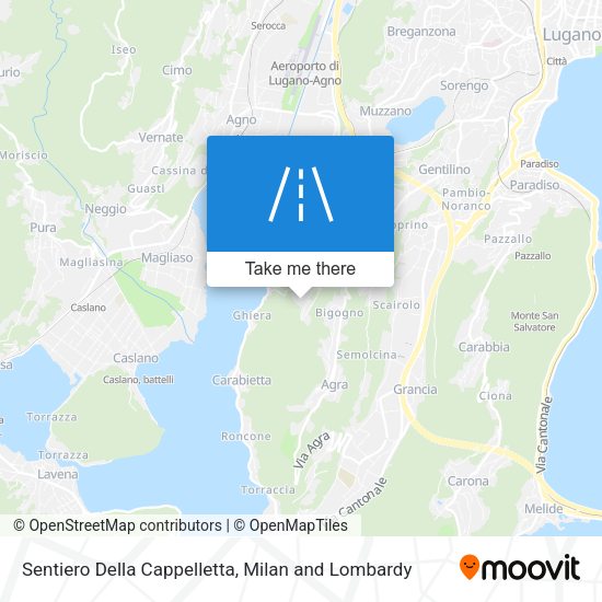 Sentiero Della Cappelletta map