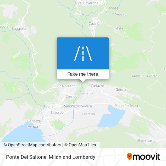 Ponte Del Saltone map
