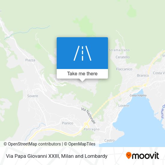 Via Papa Giovanni XXIII map