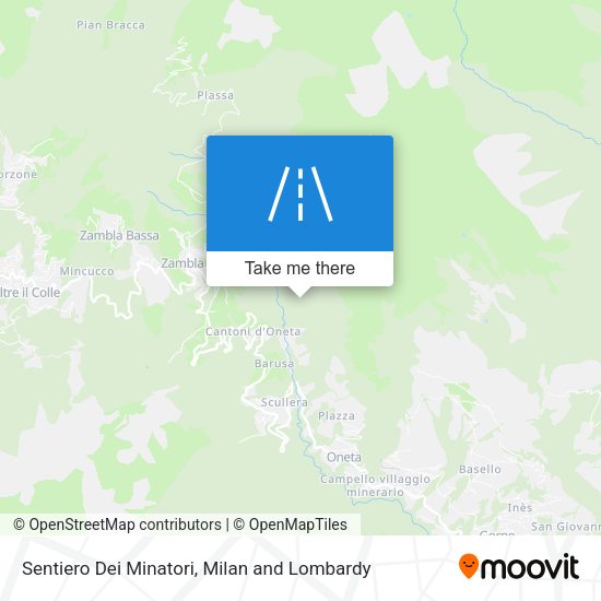 Sentiero Dei Minatori map