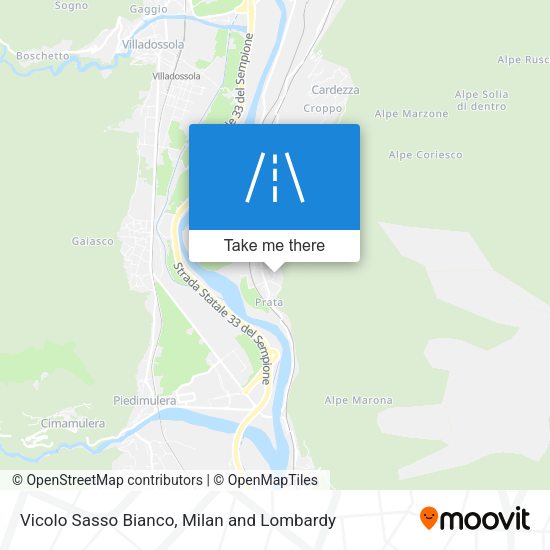 Vicolo Sasso Bianco map