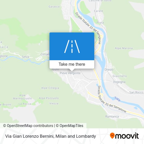 Via Gian Lorenzo Bernini map