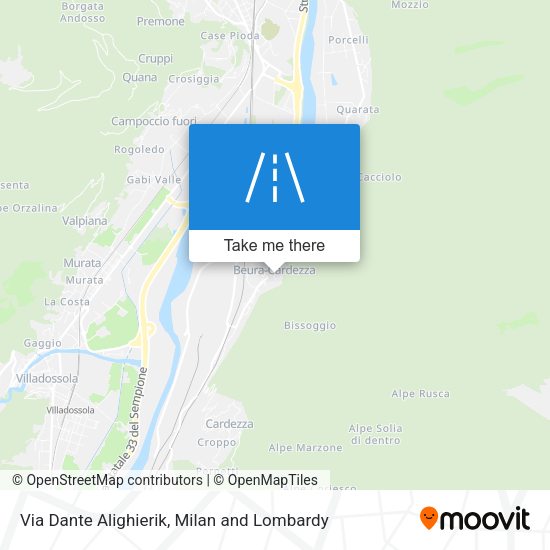Via Dante Alighierik map