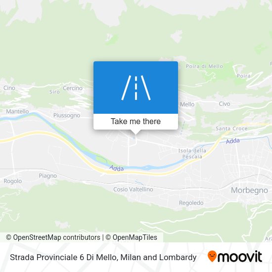 Strada Provinciale 6 Di Mello map