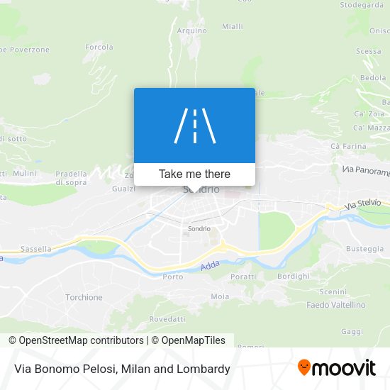 Via Bonomo Pelosi map