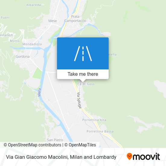 Via Gian Giacomo Macolini map