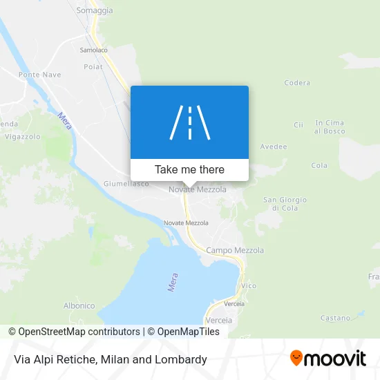 Via Alpi Retiche map