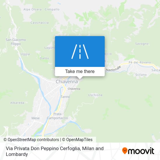 Via Privata Don Peppino Cerfoglia map