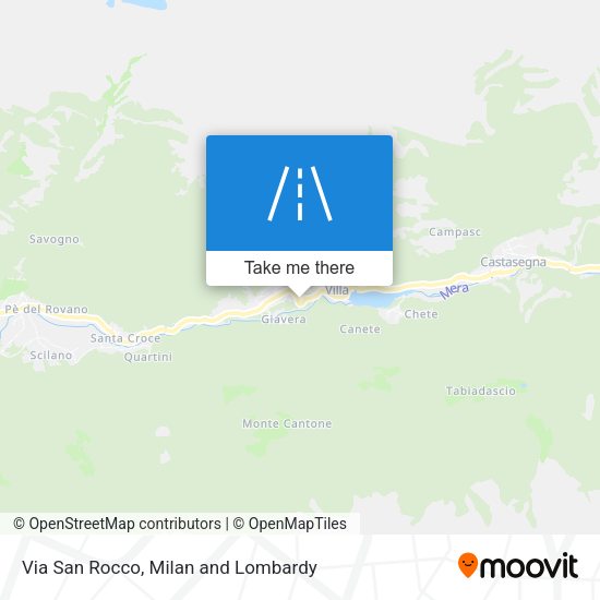 Via San Rocco map