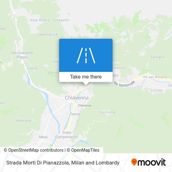 Strada Morti Di Pianazzola map
