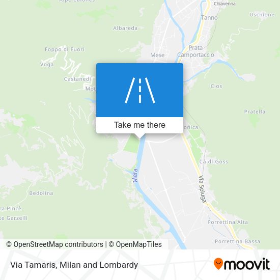 Via Tamaris map