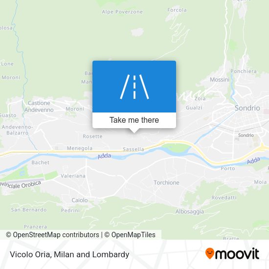 Vicolo Oria map