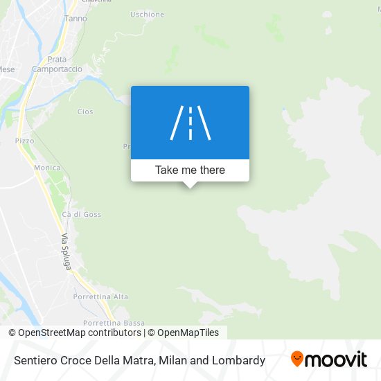 Sentiero Croce Della Matra map