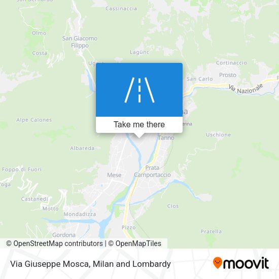 Via Giuseppe Mosca map