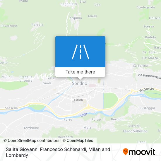 Salita Giovanni Francesco Schenardi map