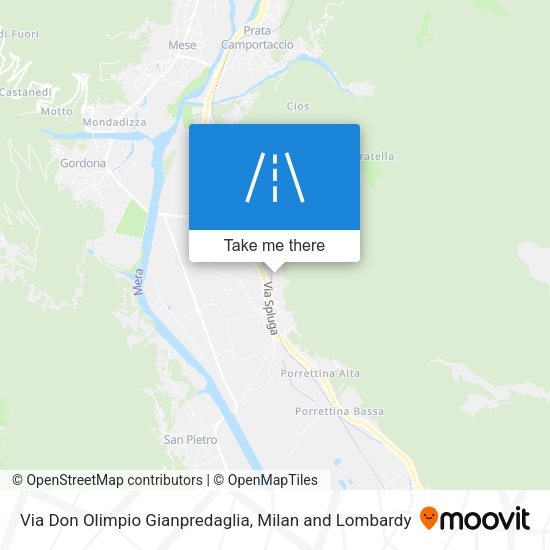 Via Don Olimpio Gianpredaglia map
