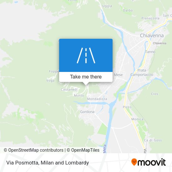 Via Posmotta map