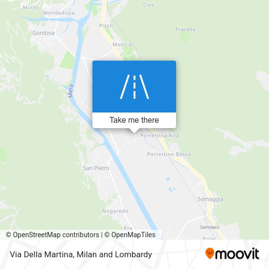 Via Della Martina map