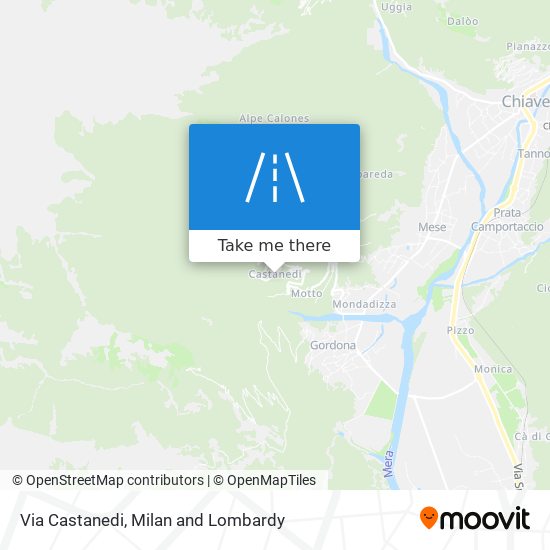 Via Castanedi map