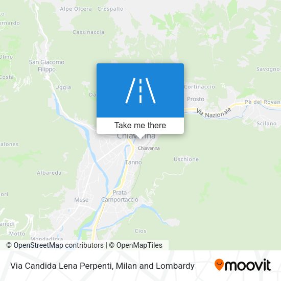 Via Candida Lena Perpenti map