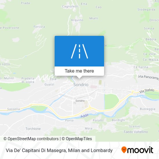 Via De' Capitani Di Masegra map