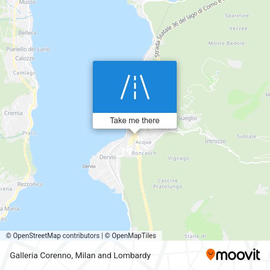 Galleria Corenno map