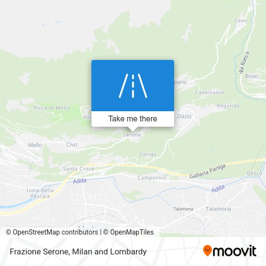 Frazione Serone map